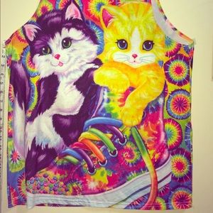 NWOT Lisa Frank Stretchy Tank Top XL